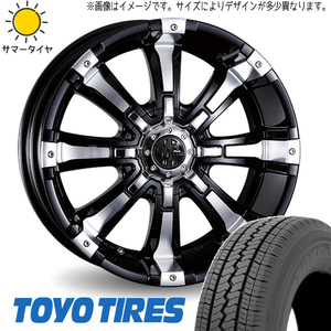 145/80R12 サマータイヤホイールセット ハイゼットジャンボ etc (TOYO V02E & MYRTLE BEAST 4穴 100)