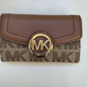 【TS0118】マイケルコース　キーケース　MICHAEL　KORS　6連　ブラウン　茶色