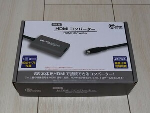 即決SS 新品未使用品 HDMIコンバーター セガサターンをHDMIで接続出来る 4：3 16：9画面比率切替可能 HDMIケーブル付き