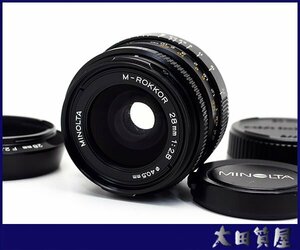 30)質屋出品☆MINOLTA ミノルタ M-ROKKOR 28mm F2.8 ライカ Mマウント MFレンズ 単焦点 CLE用 中古☆1円～売り切り