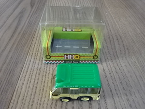 ミニカー 香港 ミニバス 緑 公共小型巴士 銅鑼湾 HUNG HING TOYS HHQ mini bus Hong Kong PUBLIC LIGHT BUS Causeway Bay PULLBACK CAR