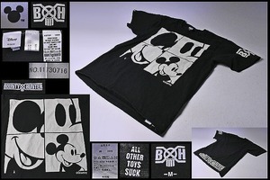 バウンティハンター ★ BOUNTY HUNTER ★ ディズニー ★ Disney ★ ミッキーマウス ★ 黒 ★ Tシャツ ★ M ★ 厚地 ★ 綿100 ★ 中古品 ★