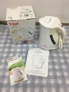 11037 T-fal ティファールJUSTINE ジャスティン ホワイト 1.2L 電気ケトル 未使用品 経年保管品 動作未確認