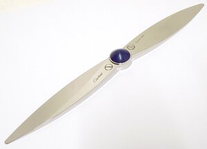 1T626□■Cartier カルティエ サントス 石入り プロペラ型 ペーパーナイフ SIHH2004■□【ニューポーン】