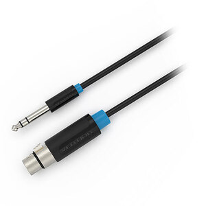 まとめ得 VENTION 6.5mm Male to XLR Female オーディオケーブル 10m ブラック BB-5756 x [2個] /l