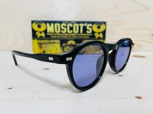 ◆MOSCOT◆MILTZEN◆モスコット◆ミルゼン◆サングラス◆ボストン 黒縁 ラウンド カラーレンズ 伊達眼鏡 未使用 美品