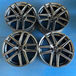 LEXUS レクサス IS F-SPORT 純正　18×8J+45 18×8.5J+50 PCD114.3-5穴　ハブ径約60mm アルミホイール4本セット