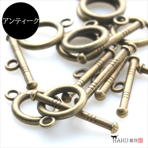 マンテル リング 10個セット 12mm アンティーク 金古美 アクセサリーパーツ 10ペア ブレスレット ネックレス 留め金具 パーツ HARU雑貨wg