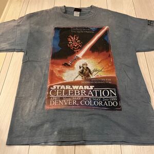 激レア　鬼フェード　スターウォーズ エピソード1 90s サイン入り ヴィンテージ Tシャツ