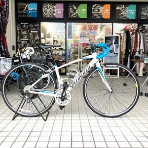 t)スペシャライズド Specialized DOLCE ELITE ロードバイク 2013年製 サイズ480 ホワイト×ブルー タイヤ700X25C 中古 ※マニュアル/他有