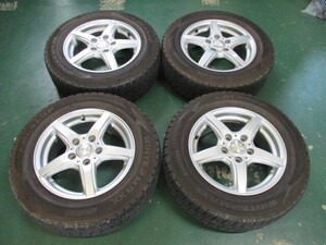 ⑰　80ヴォクシー ノア ステップワゴン等 15×6Ｊ+53 ダンロップWINTER MAXX WM02 195/65R15 2020年42週製造タイヤ