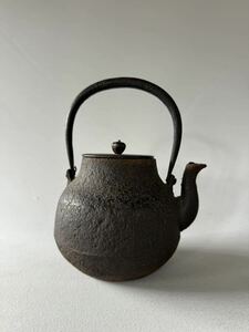 GM3B④ 龍文堂　時代鉄瓶　茶道具 鉄瓶 煎茶道具