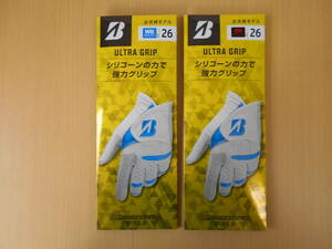 ★ウルトラグリップ★ブリヂストンゴルフ★GLG25★26cm★2枚★カラー/WB・BR★新品★