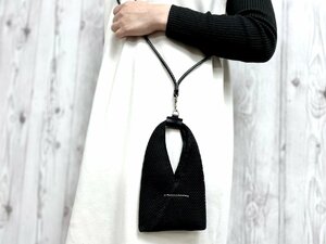 未使用展示品 Maison Margiela メゾンマルジェラ MM6 エムエムシックス ミニバッグ ショルダーバッグ バッグ メッシュ×レザー 2WAY 77725