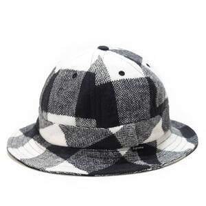 希少★新品本物【白★M/L】★Buffalo Check Bell Hat バッファロー チェック ベル ハット 正規店購入 レア シュプリーム 限定 Supreme 14AW