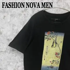 FASHION NOVA MEN 和 掛軸 プリントTシャツ 半袖 メンズ 古着