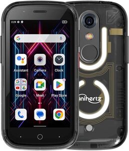 Unihertz Jelly Star 世界最小のAndroid 13スマートフォン 透明デザインとLEDライトNFC OTG (黒)