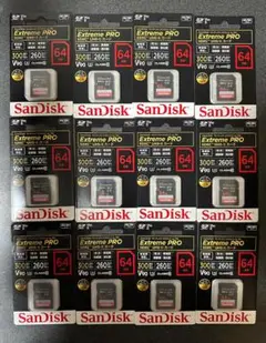 SanDisk エクストリームプロ SDXC UHS-IIカード64GB 11個
