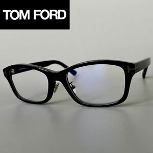 【1円スタート】 トムフォード メガネ TOM FORD メンズ レディース アジアンフィット スクエア ブラック ブルーライトカット 黒 おしゃれ