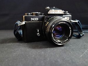 A232 ⑧　MINOLTA XD　MD ROKKORO 50mm 1：1.7 一眼レフカメラ　フィルムカメラ　動作未確認