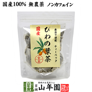 健康茶 国産100% びわ茶 びわの葉茶 ティーパック 1.5g×20パック 宮崎県産　鹿児島県産 無農薬 ノンカフェイン 送料無料