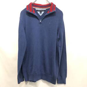 ▲TOMMY HILFIGER　トミーヒルフィガー　ハーフジップ　ニット　セーター　レディース