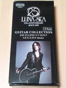 ミニチュアギター希少ギターLUNA SEA Guitar collection 1/8 ESPフィギュアSUGIZO-ModelルナシーX japanエックスジャパン ギターフィギュア