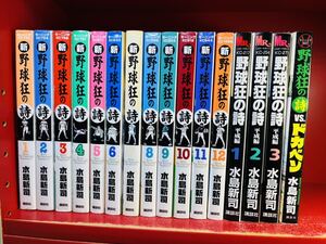 新・野球狂の詩 全12巻　平成編 全3巻+VSドカベン　まとめて16冊　全巻セット　水島新司　全巻セット