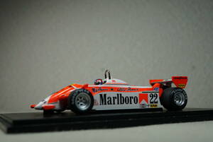 1/43 タバコデカール加工 デパイユ モナコ spark Alfa Romeo 179 #22 Depailler 1980 Monaco GP アルファロメオ marlboro デパイエ