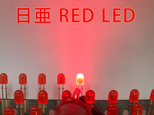 ★赤 LEDランプ Φ5 オーバル 3000個 NSPR546CST RED LED レッド 日亜 (NICHIA)　管理番号[F2-B0261]