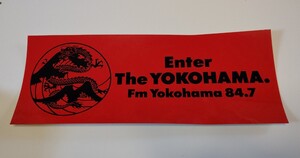 FM横浜　YOKOHAMA fm 84.7★非売品　未使用　ステッカー　シール★