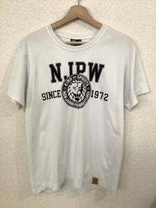 NEW JAPAN PRO-WRESTLING 新日本プロレス　ロゴプリントTシャツ　半袖Tシャツ　格闘技　プロレス　古着　メンズ　 L