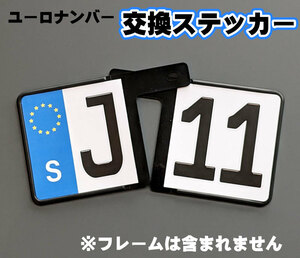 交換フィルムステッカー　(ステッカーのみ）　スウェーデン「J11」 