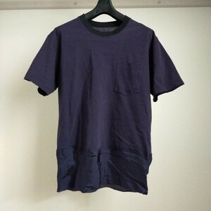 kolor 15SS 裾キュプラ切り替え T/CポケットTシャツ カラー 