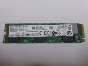 Intel SSD 660p SERIES M.2 NVMe Type2280 Gen 3.0x4 512GB 電源投入回数1330回 使用時間5832時間 正常93% SSDPEKNW512G8 中古品です②