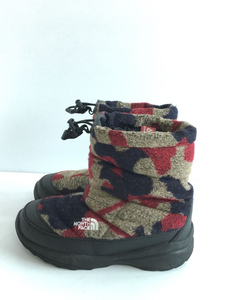 THE NORTH FACE◆Nuptse Bootie Wool II/キッズ靴/20cm/ブーツ/BLK/NFJ51684