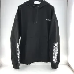 02w06651 RVCA ルーカ   プルオーバーパーカー  ブラック M  メンズ  裏フリース 防風・撥水加工  パーカー  ポリエステル  BD042048  【中古品】