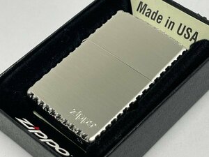 送料無料 ZIPPO[ジッポー] ENGRAVE クロスリューター 銀メッキサテーナ 2SS-ZRT