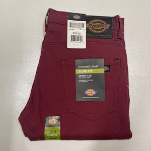 W30 未使用 OX DICKIES ディッキーズ 5 POCKET DENIM スリムスキニージーンズ WP810 USA 直輸入 1