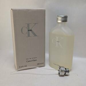 【KKB0506.1-4KY】CALVIN KLEIN カルバンクライン ck one シーケーワン オーデトワレ 100ml スプレー メンズ ブランド 香水 残量約8割 箱有