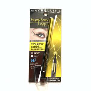 新品 ◆MAYBELLINE (メイベリン) ハイパーシャープライナー R BK-1 漆黒ブラック (アイライナー)◆