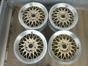 BBS　RG　6.5J15　114.3　5穴　＋45　ゴールド系　4本　