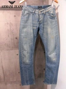 ARMANI JEANS アルマーニ ジーンズ COMFORT FIT ダメージ加工 ストレッチ デニムパンツ 31/メンズ ジーンズ