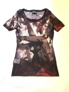 Jean Paul GAULTIER Tシャツ　トップス　メッシュ　パワーネット　ヒール　archive tops