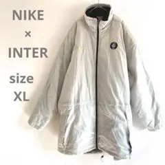 NIKE×INTER　ナイキ　インテル　ロングダウンジャケット　グレー　XL