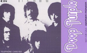 ★Deep Purple/ディープ・パープル　ワーナーパイオニア　非売品　微傷有★テレカ５０度数未使用vy_371