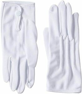 [SANDAI] ブラック 追加 礼装 用 フォーマル メンズ 白 手袋 ホック付き (S ～ 3L) 東レ 社製 ナイ