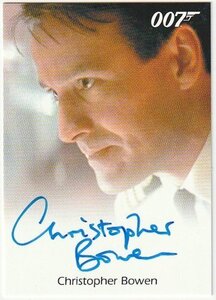 007 JAMES BOND ARCHIVES Christopher Bowen Auto 直筆サインカード 縦型