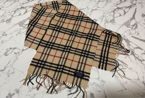 ★BURBERRY LONDON バーバリー マフラー ノバチェック　チェック柄　カシミヤ イングランド製