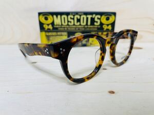 ◆MOSCOT◆GRUNYA◆モスコット◆眼鏡フレーム ボストン ラウンド セルフレーム 鼈甲柄 オシャレ 未使用 美品